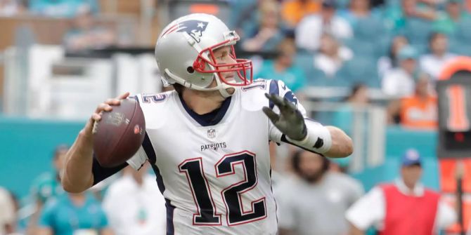 Tom Brady beim Spiel gegen die Miami Dolphins.