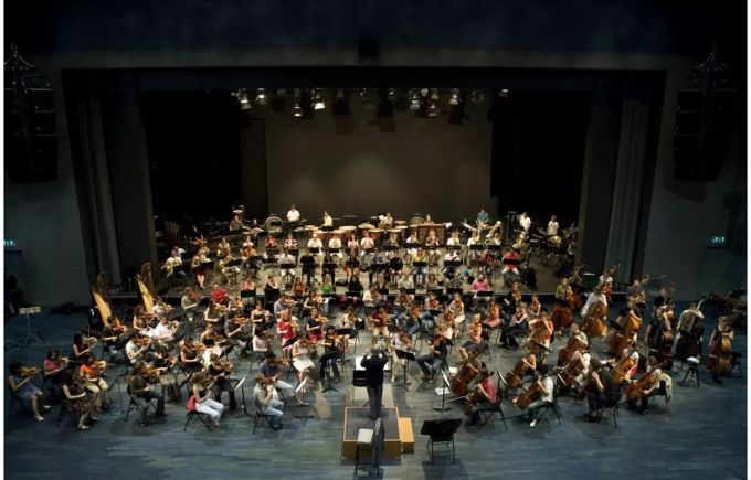 Lucerne Festival Academy Orchester am Luzerner Festival im August 2005 - Keystone Lucerne Festival