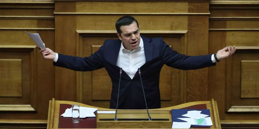 Haushaltsdebatte im griechischen Parlament