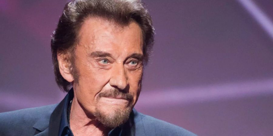 Johnny Hallyday während einer Award-Veranstaltung.