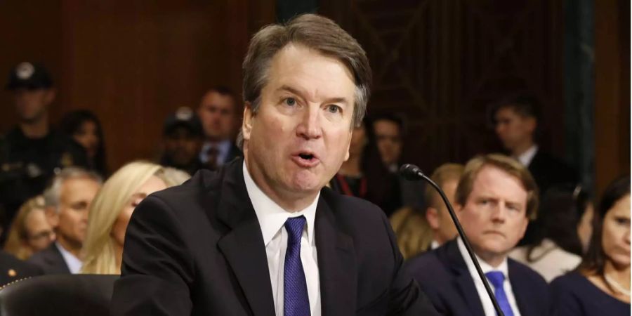 Der Supreme-Court-Kandidat Brett Kavanaugh bei der Anhörung.