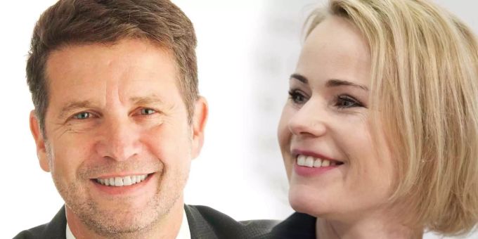 Der Zürcher Kantonsrat Christian Lucek und Nationalrätin Natalie Rickli. Der Zürcher Kantonsrat Christian Lucek und Nationalrätin Natalie Rickli.