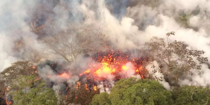 Vulkanausbruch - Weniger Asche auf Hawaii als befürchtet