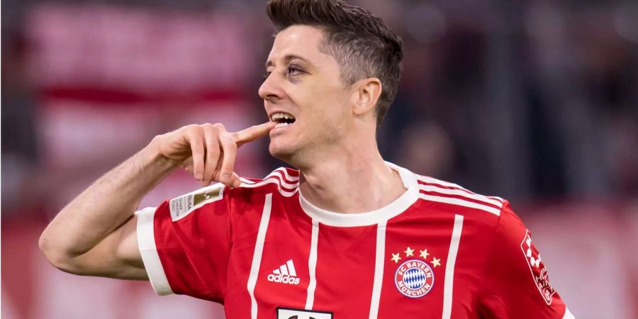 Lewandowski traf zuletzt auch mit einem blauen Auge.