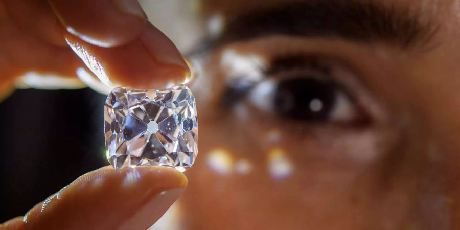 Der Diamant «Grand Mazarin» wurde für 14,4 Millionen Franken verkauft.