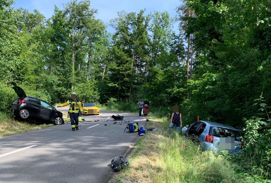 Auto eingeklemmt