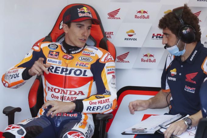 Marc Márquez im Einsatz für Repsol Honda in der MotoGP. motogp