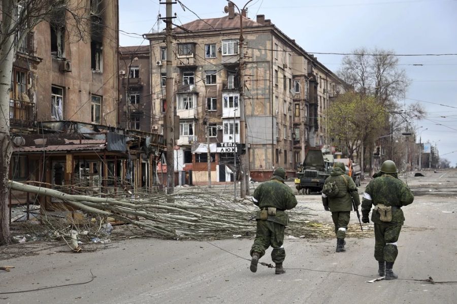 Widersprüchlich: Die russische Propaganda spricht im Ukraine-Krieg von einer «Entnazifizierung» der Ukraine.