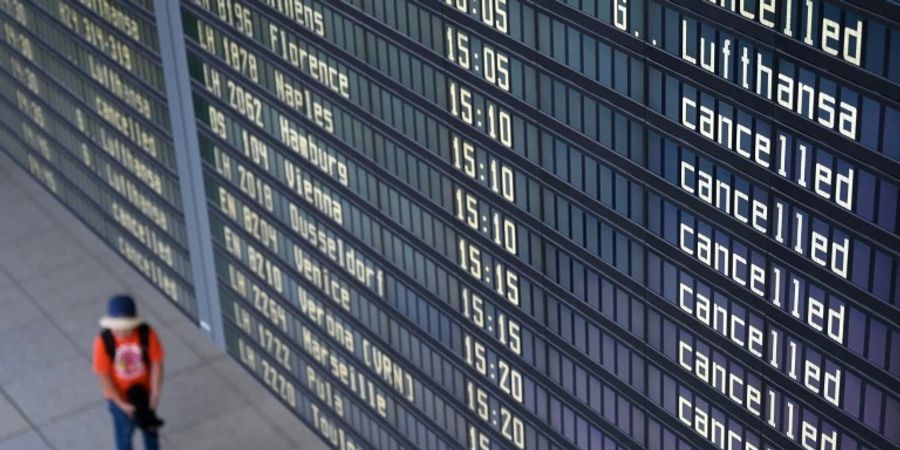 Zahlreiche Flüge abgesagt
