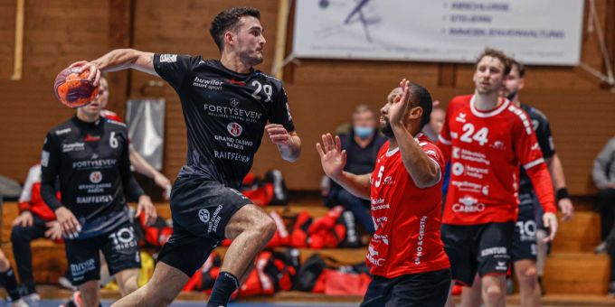 Gleichstand bei GS Kadetten Espoirs Schaffhausen und STV Baden mit 25:25. GS Kadetten Espoirs Schaffhausen
