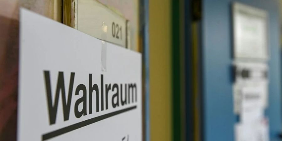Wahllokal zur Bundestagswahl im September