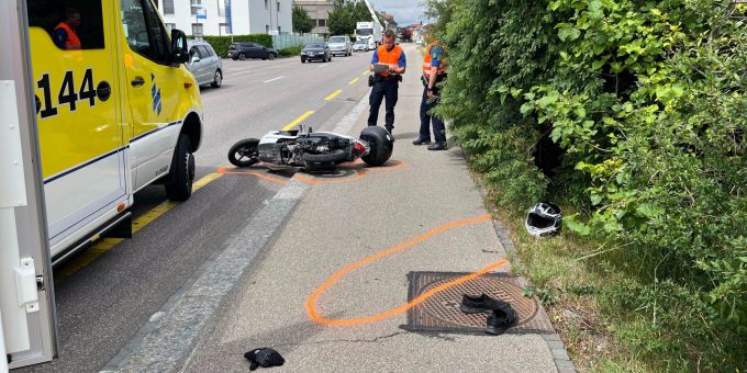 Wil: Mit Roller verunfallt Wil: Mit Roller verunfallt