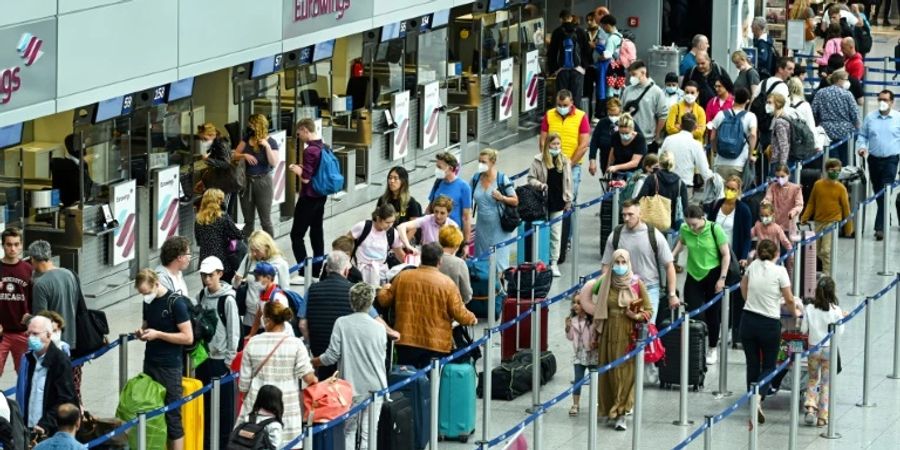 Passagierabfertigung bei Lufthansa-Tochter Eurowings