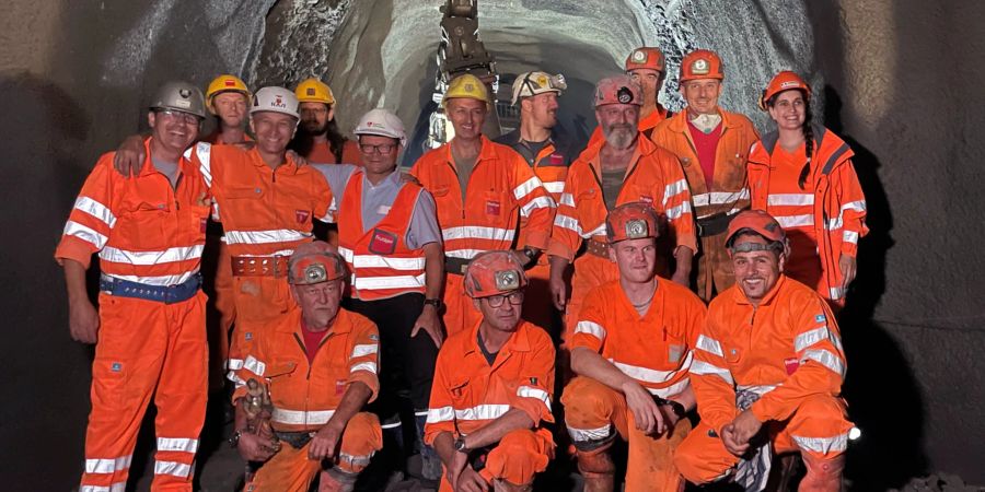 Tunnelbau Durchstich