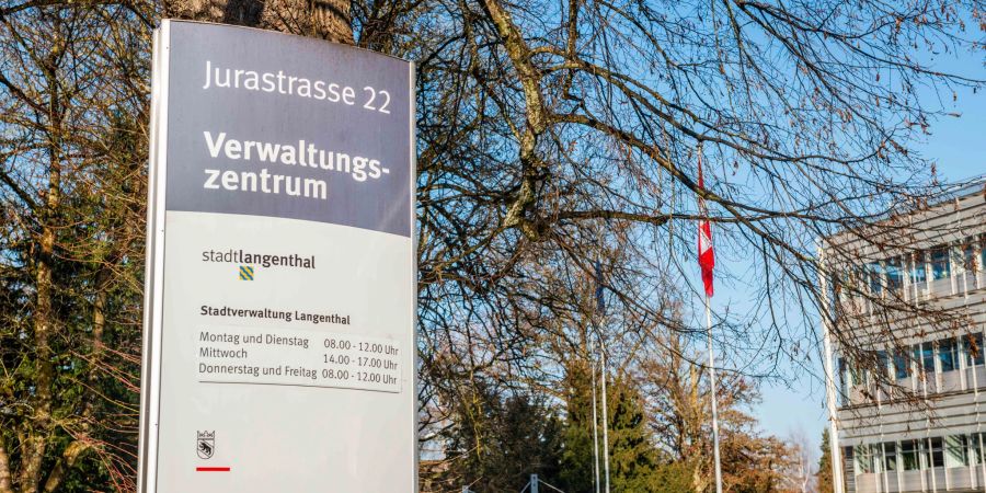 Das Verwaltungszentrum Langenthal an der Jurastrasse.
