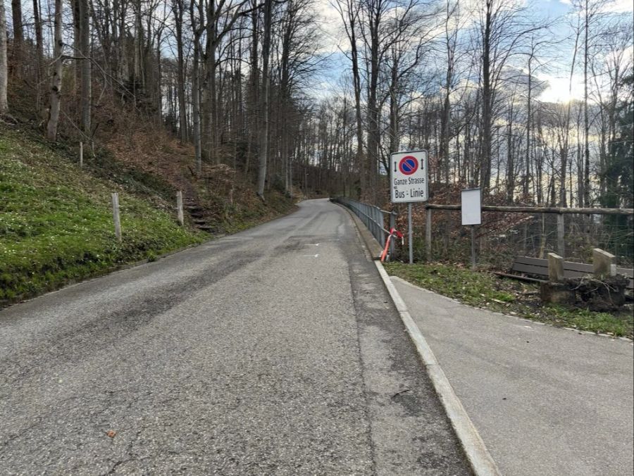 Unfallstelle in St. Gallen.
