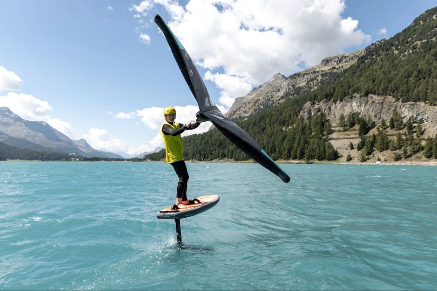 Wingfoilen Silvaplana Engadin