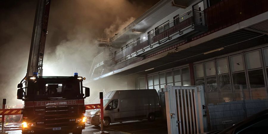 Feuerwehreinsatz in Uznach.