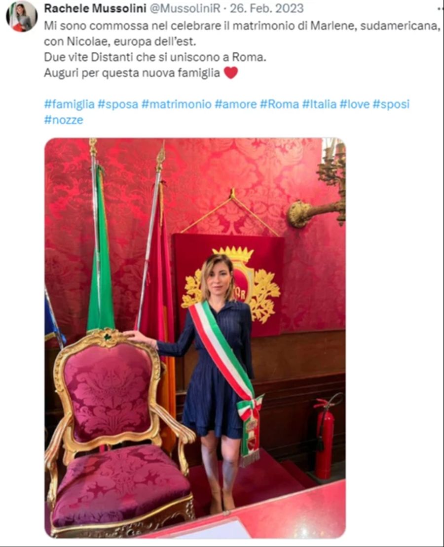 Nun will sie sich der konservativen Partei Forza Italia anschliessen.