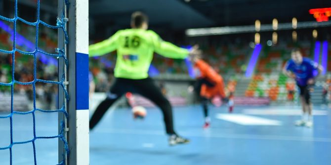 Torwart Handball Spieler Tor