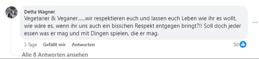 Doch nicht nur die Migros-Aktion, auch die Kritik der Tierschützer sorgt für Unverständnis.