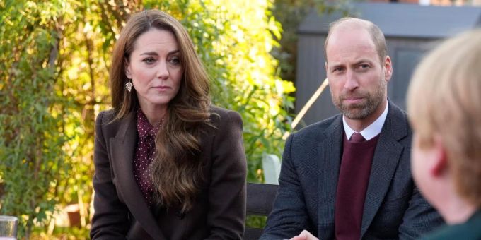 William und Kate zeigen Anteilnahme. kate und william