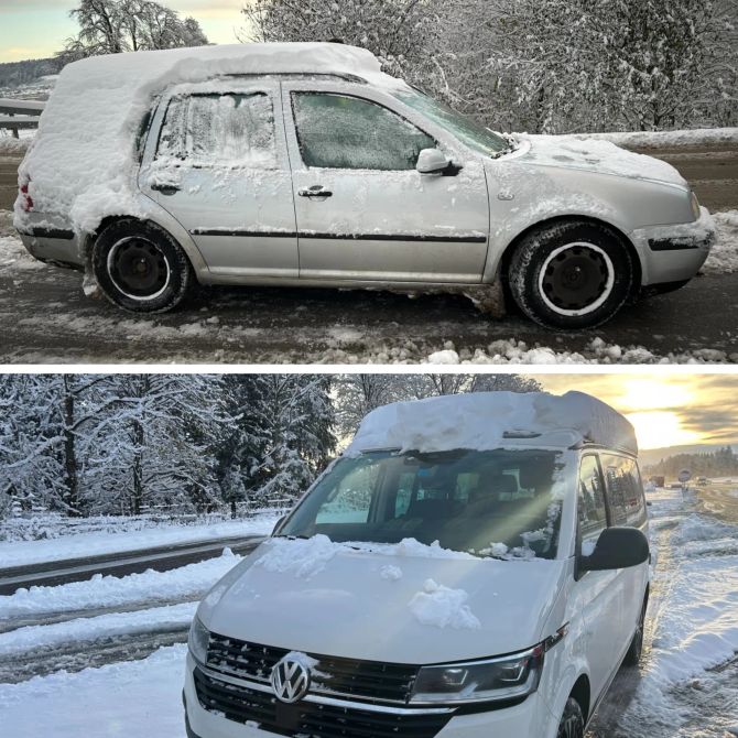 Schnee Thurgau Autos