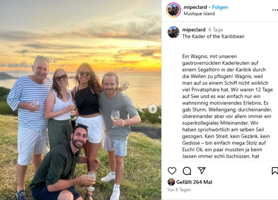 Star-Gastronom Michel Péclard lädt sein Kader jedes Jahr zu einer Reise ins Ausland ein.