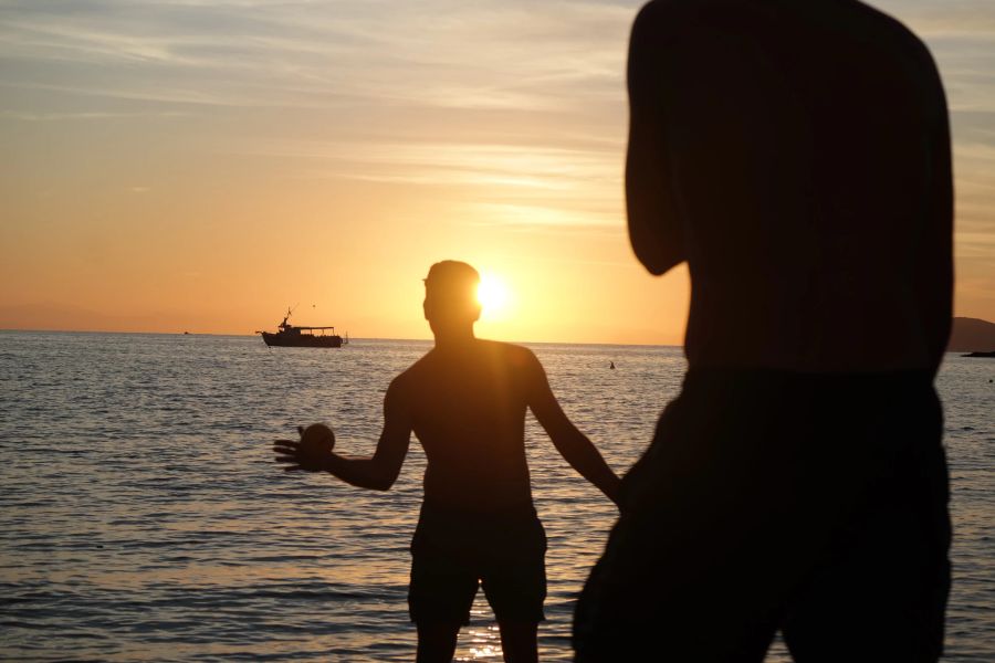 Am Strand auf Elba: Die Mitarbeitenden von Mobileup machen laut Hafner immer wieder Workations.