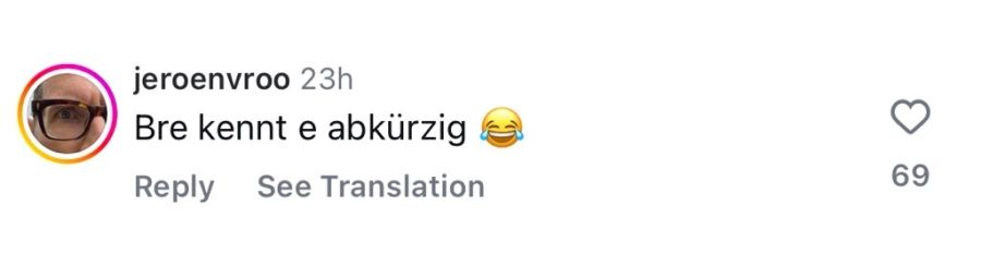 Viele Nutzer fanden die gefährliche Aktion allerdings auch lustig. «Der Bre kennt eine Abkürzung», lacht einer.