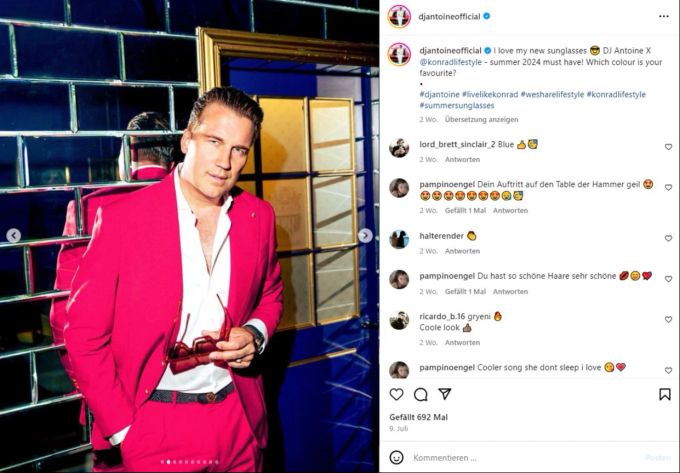 DJ Antoine ist für seine schicken Styles bekannt – er hat sogar eine eigene Lifestyle Marke, «Konrad Lifestyle». DJ Antoine