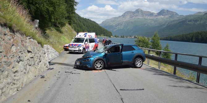 Verkehrsunfall in Sils i.E./Segl