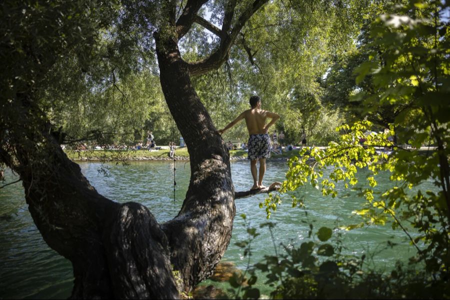 Schwimmen in der Limmat ist aktuell nicht sicher.