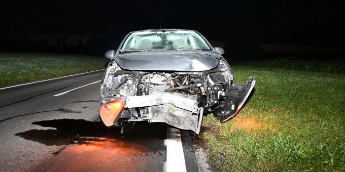 Waldkrich SG: Selbstunfall mit Auto – fahrunfähig. Waldkrich SG