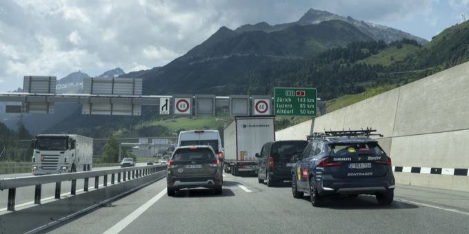 Am Gotthard staut es schon wieder in Richtung Norden. (Archivbild) Gotthard