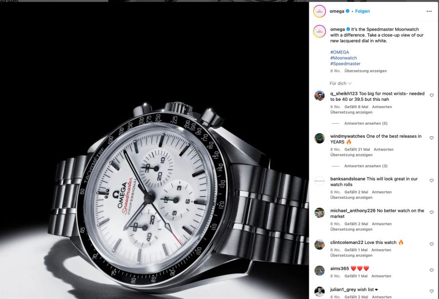 «Speedmaster Moonwatch» von Omega.