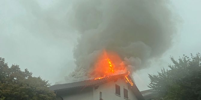 Brand Wohnhaus