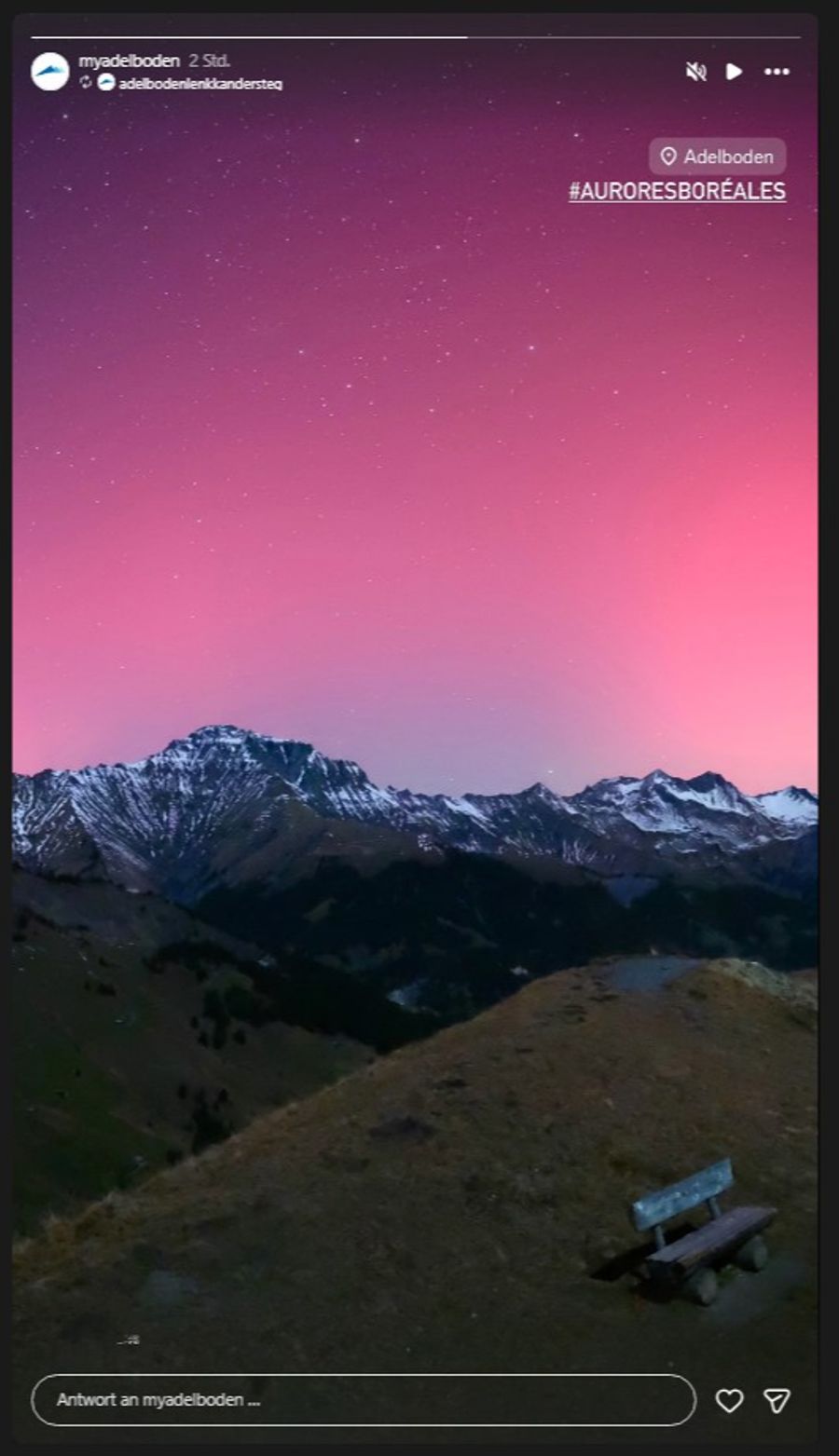 Polarlichter Adelboden