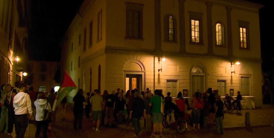 Am Freitagabend fand in Bellinzona eine Pro-Palästina-Demo statt.