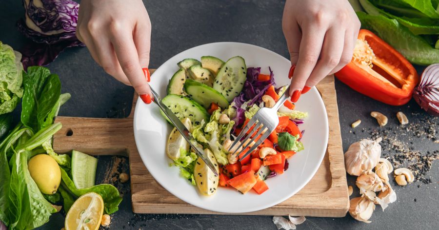 Vegan Salattteller