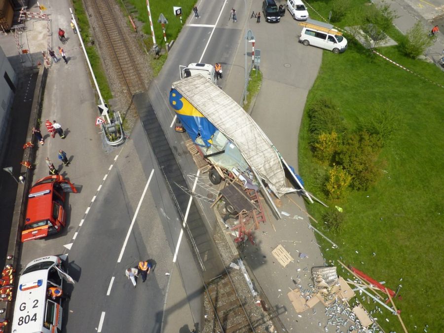 Die Kollisionen verursachen meist nur einen Sachschaden.