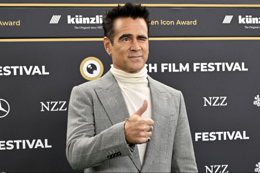 Colin Farrell hat in Zürich den Golden Icon Award erhalten.