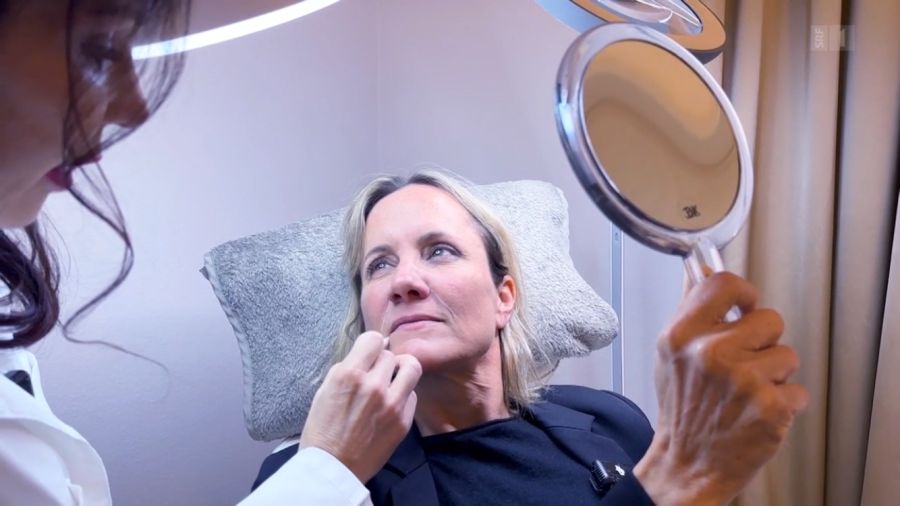 Barbara Lüthi wird dann gleich zur Patientin mit Optimierungsvorschlägen.