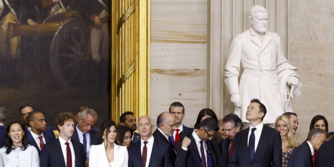 Ballsaal Spender Amtseinführung Trump