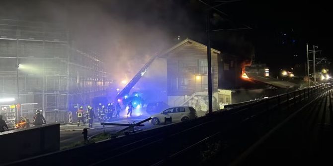 Heimberg Schreinerei Feuer Rettung