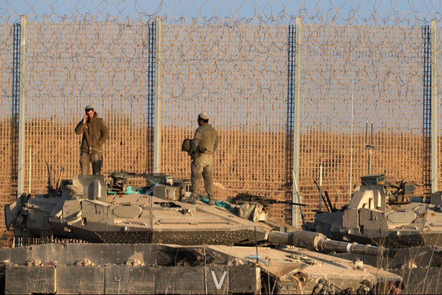 Panzer Grenze Gaza Nahost