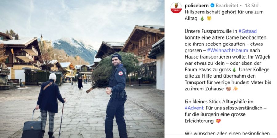 Weihnachtsbaum Polizei