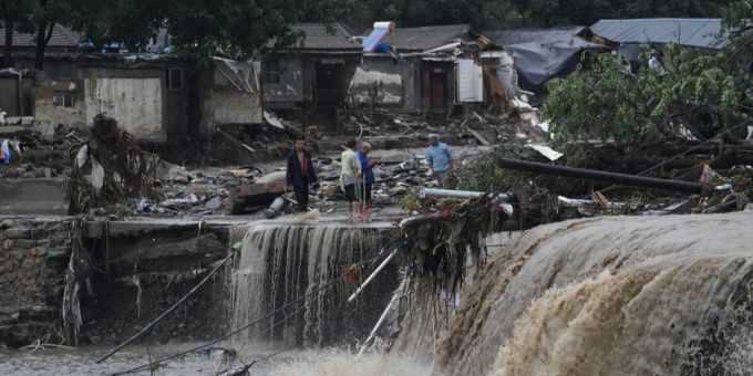 Unwetter wüteten im Juli in China. Hier ein Bild aus dem letzten Sommer. (Archiv) Unwetter in China