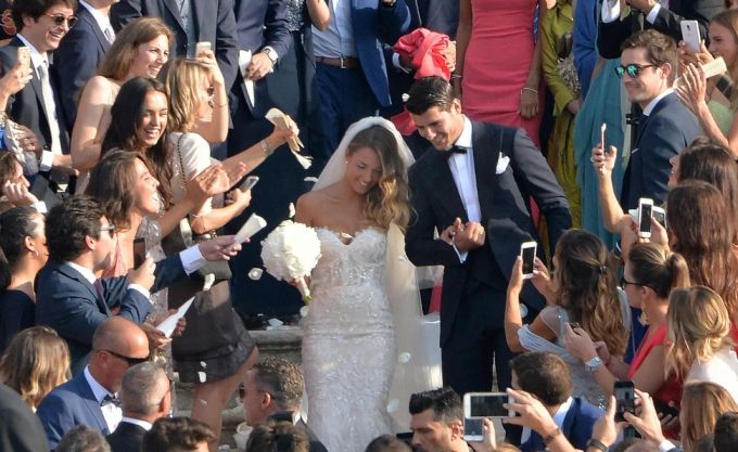 Alvaro Morata und seine Frau Alice hatten im Juni 2017 in Venedig geheiratet. Alvaro Morata Alice