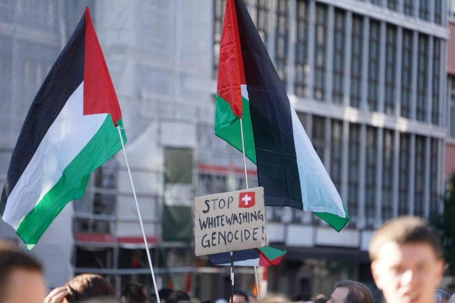 Die Demo in Zürich gegen den Gaza-Krieg.